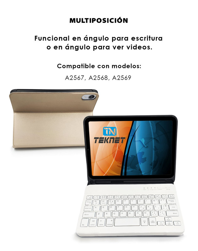 Foto 4 pulgar | Teclado Teknet Funda Bluetooth Para Ipad Mini 6 8.3''