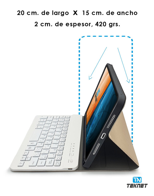 Foto 5 pulgar | Teclado Teknet Funda Bluetooth Para Ipad Mini 6 8.3''