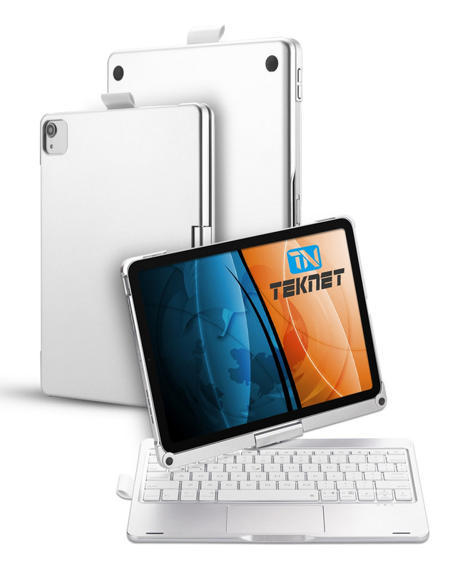 Teclado Teknet Funda Bluetooth Para Ipad Air 5 Air 4 Rotacion 360º