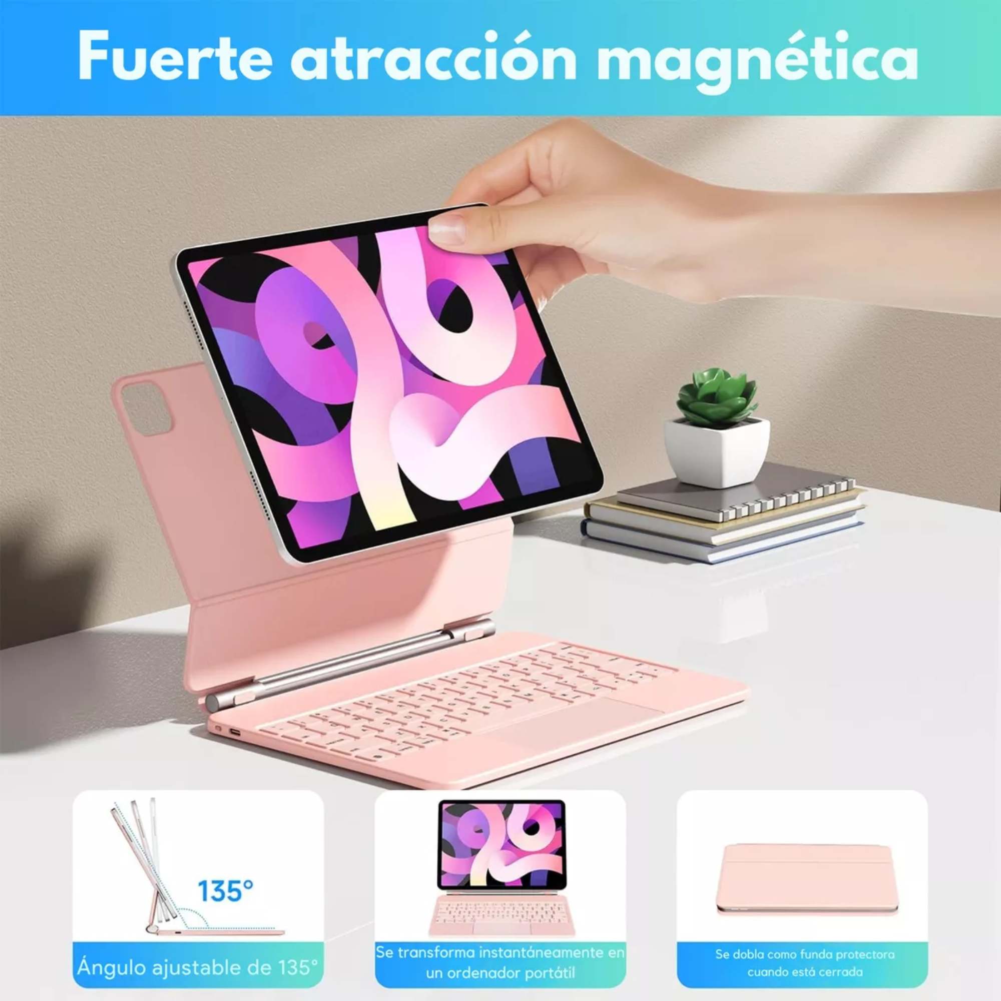 Foto 4 pulgar | Funda Teclado Magic Keyboard Para Ipad 10th Gen 2022 Rgb