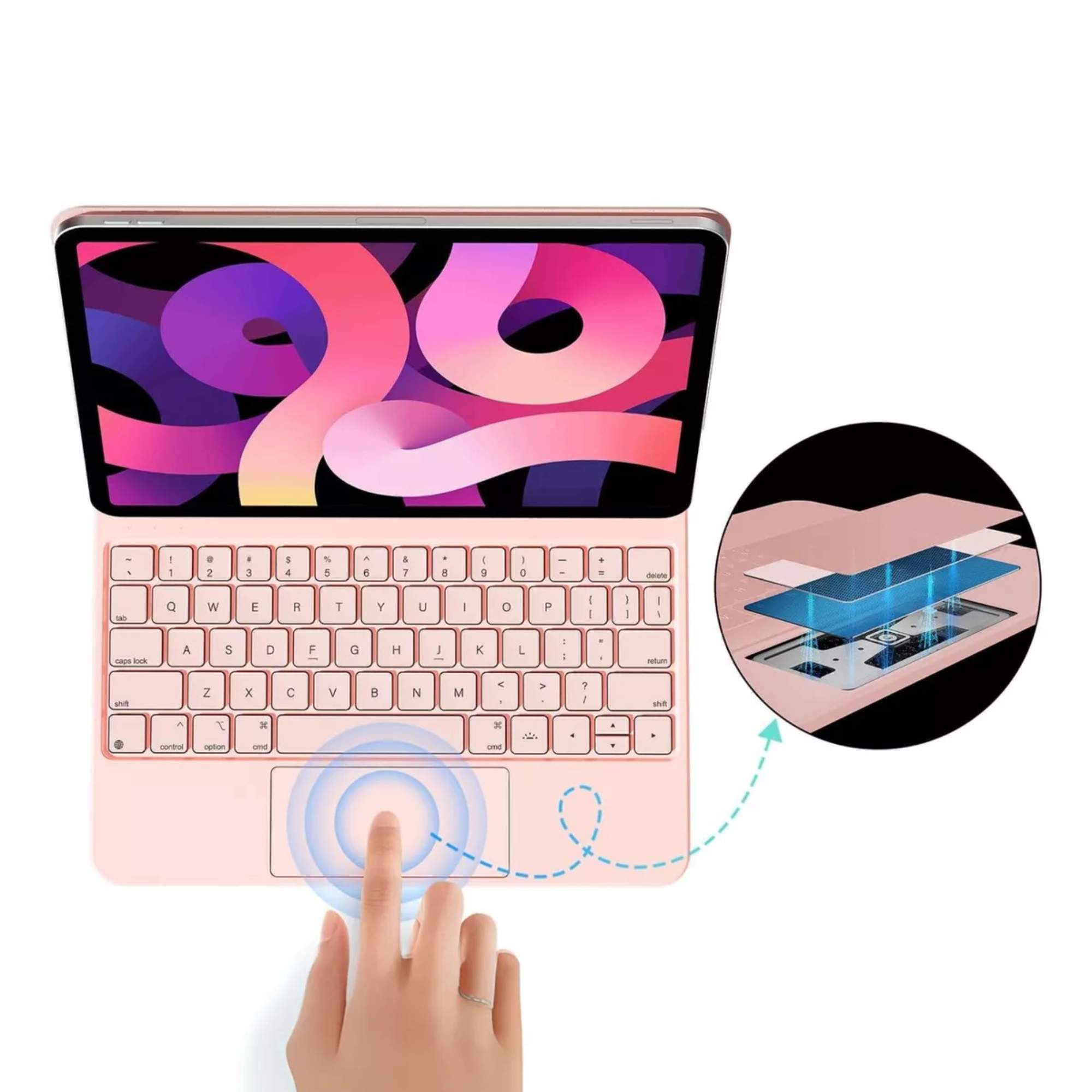 Foto 6 pulgar | Funda Con Teclado Mágico Para Ipad Pro 12.9 Magic Keyboard