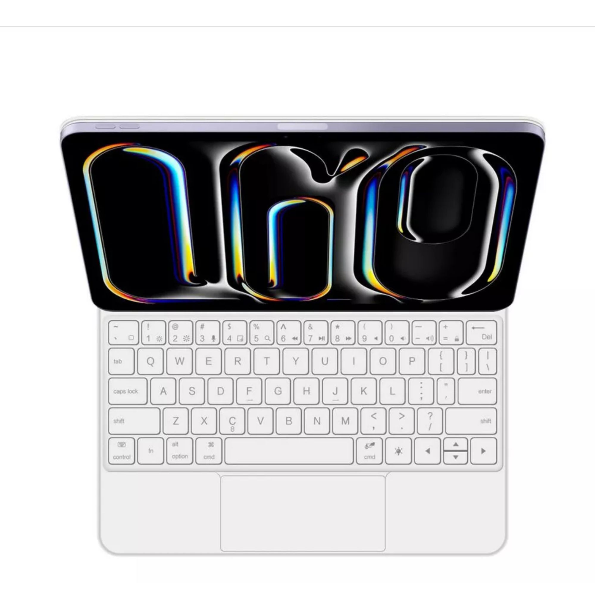 Foto 3 pulgar | Funda Magic Keyboard Para Ipad Pro 13 M4 Teclado Español Color Blanco