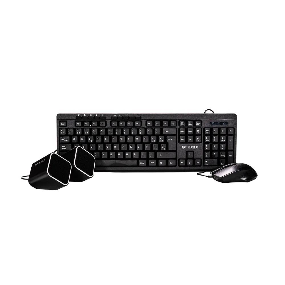 Foto 2 pulgar | Kit Naceb Na-228 Teclado Mouse Bocina Negro