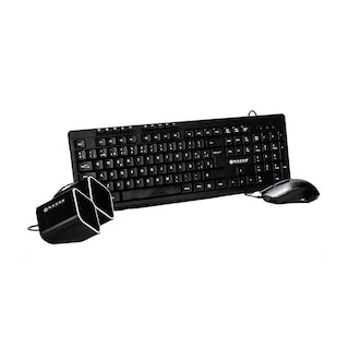 Foto 2 | Kit Naceb Na-228 Teclado Mouse Bocina Negro