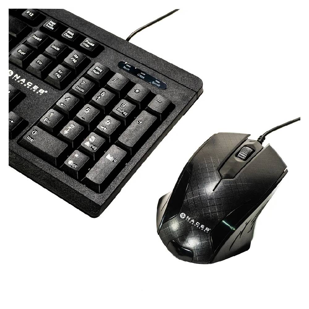 Foto 5 pulgar | Kit Naceb Na-228 Teclado Mouse Bocina Negro