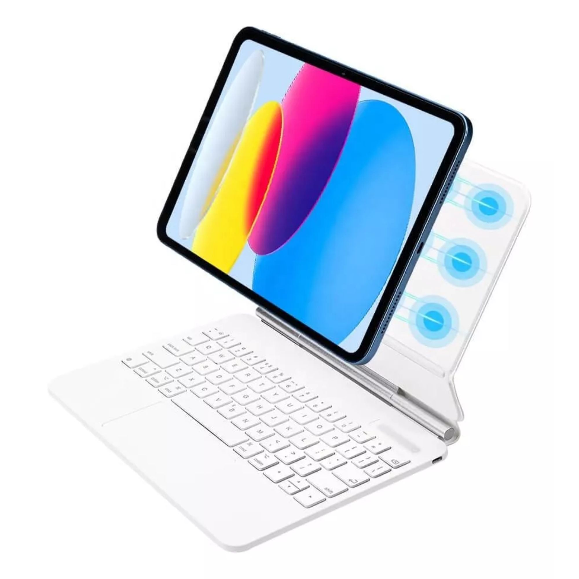 Foto 3 | Funda Teclado Magic Keyboard Para Ipad Air Pro 11 Color Blanco + Pencil