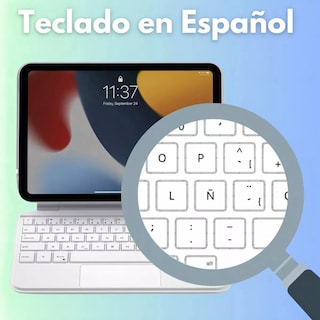 Foto 2 | Magic Keyboard Funda Teclado Para Ipad Mini 6/7 Color Blanco + Pencil