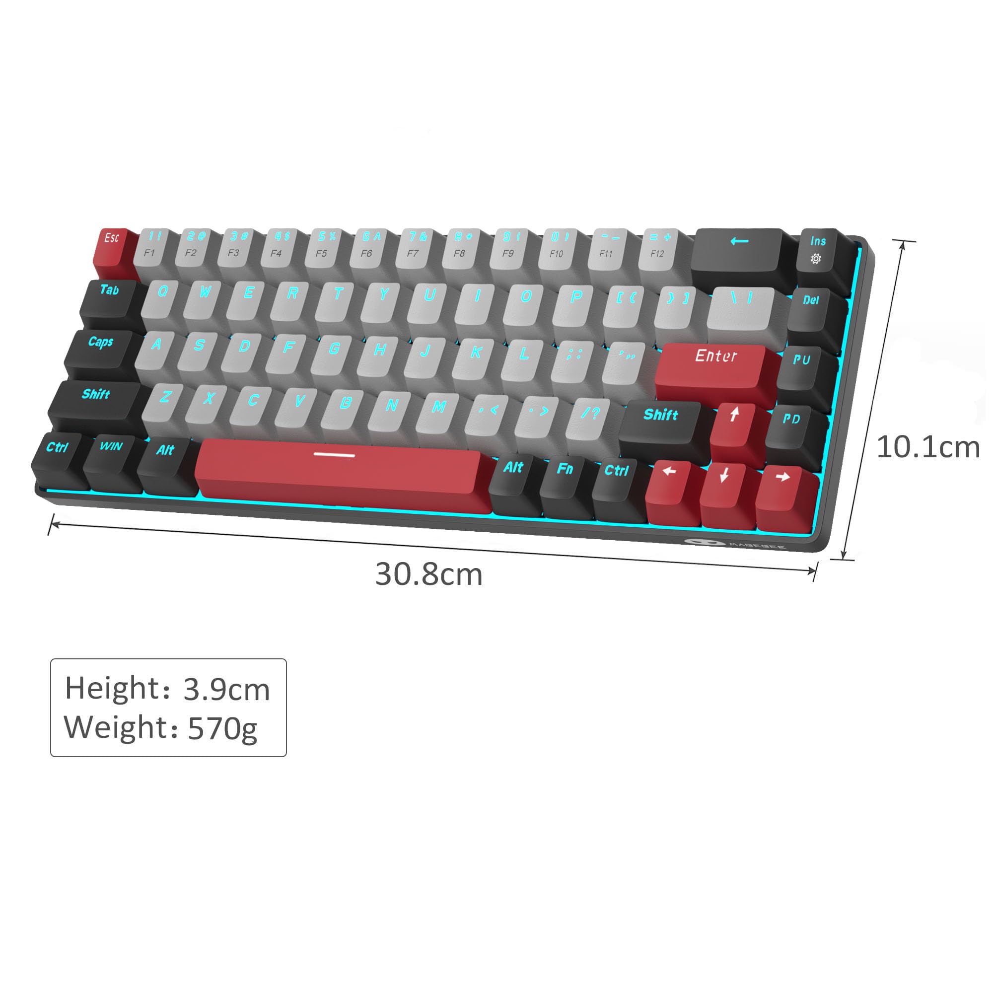 Foto 8 pulgar | Teclado Mecánico Para Juegos Magegee Mk-box 68 Teclas Gris/negro - Venta Internacional.