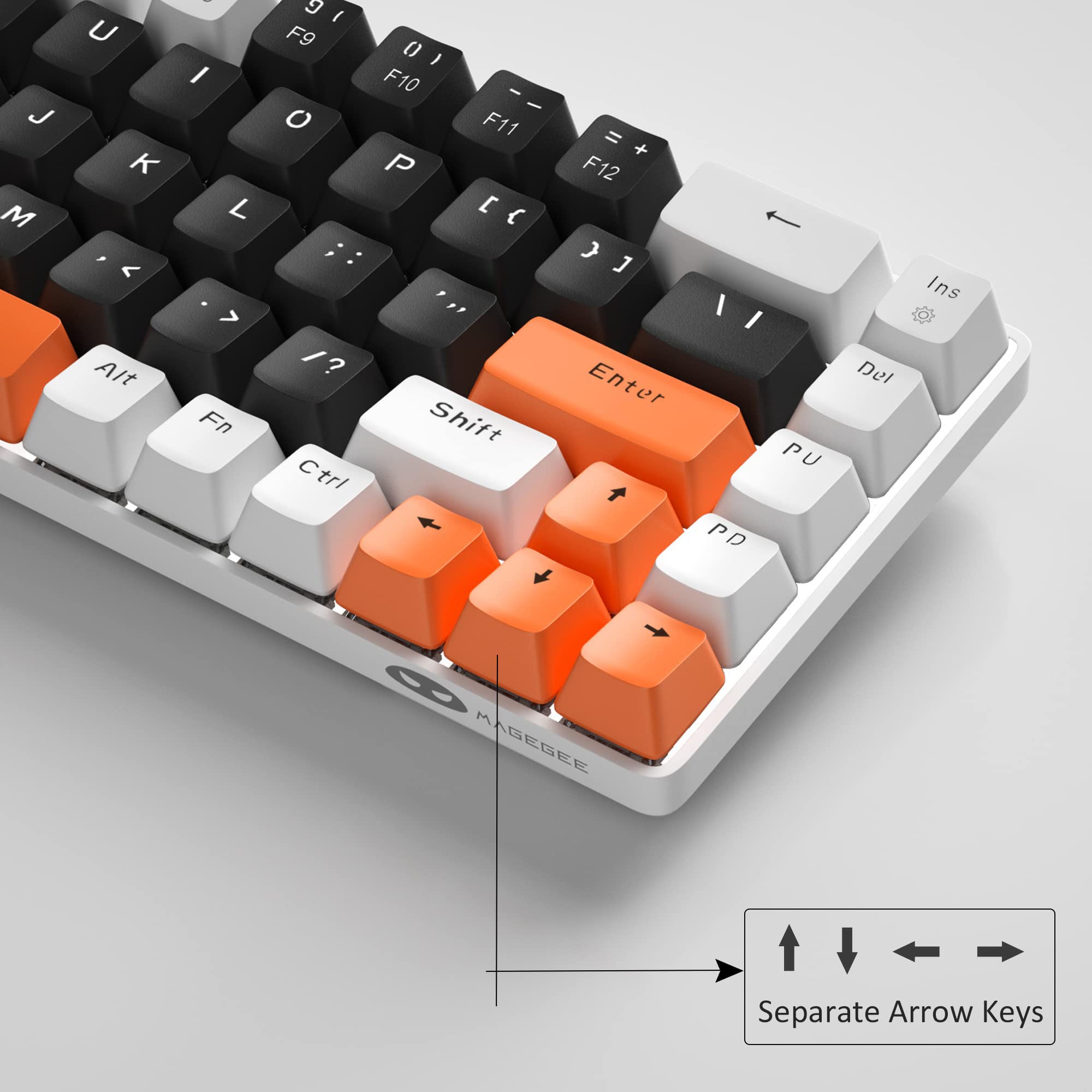Foto 4 pulgar | Teclado Mecánico Para Juegos Magegee Mk-box 68 Teclas Negro/blanco - Venta Internacional.