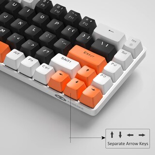 Foto 3 | Teclado Mecánico Para Juegos Magegee Mk-box 68 Teclas Negro/blanco - Venta Internacional.