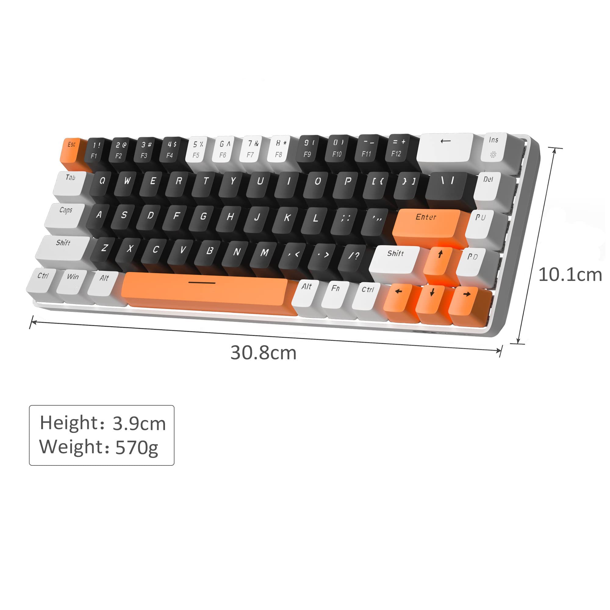 Foto 8 pulgar | Teclado Mecánico Para Juegos Magegee Mk-box 68 Teclas Negro/blanco - Venta Internacional.