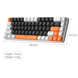 Foto 7 | Teclado Mecánico Para Juegos Magegee Mk-box 68 Teclas Negro/blanco - Venta Internacional.