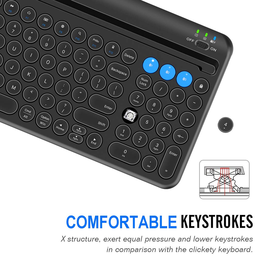 Foto 4 | Teclado Bluetooth Arteck Wireless Para Windows Ios Android - Venta Internacional.