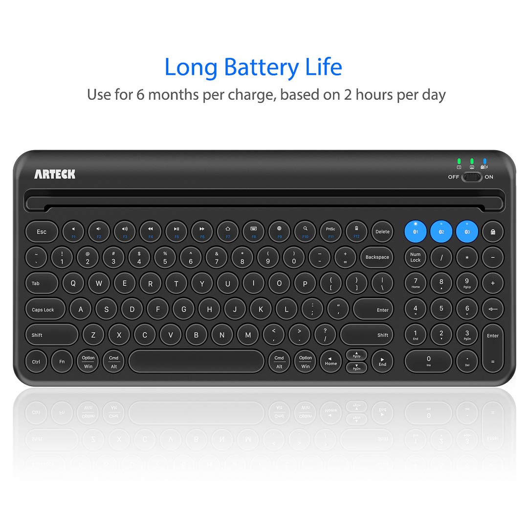 Foto 5 | Teclado Bluetooth Arteck Wireless Para Windows Ios Android - Venta Internacional.