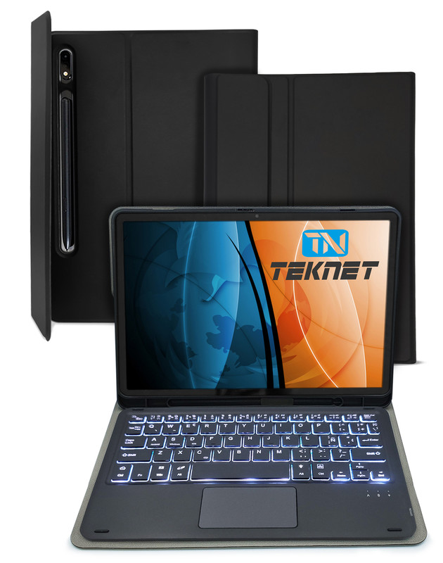 Teknet Funda Teclado Bluetooth Touchpad Para Samsung Galaxy Tab S10 Fe 10.9''