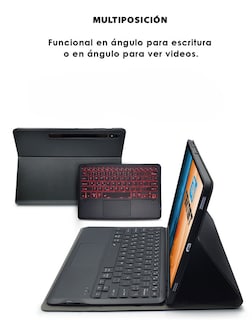 Foto 3 | Teknet Funda Teclado Bluetooth Touchpad Para Samsung Galaxy Tab S10 Fe 10.9''