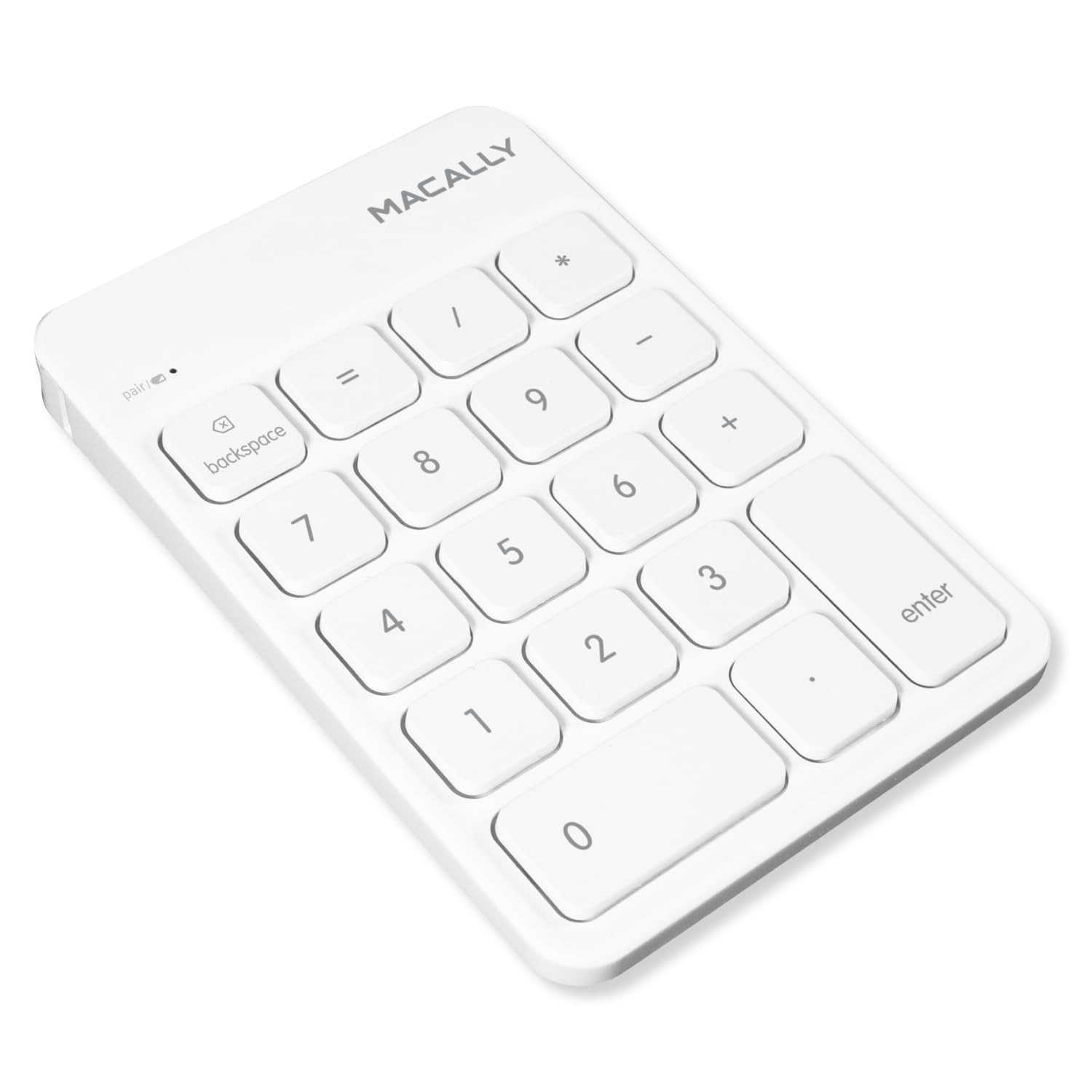 Teclado Numérico Bluetooth Macally Para Portátil Mac Windows, Blanco - Venta Internacional.