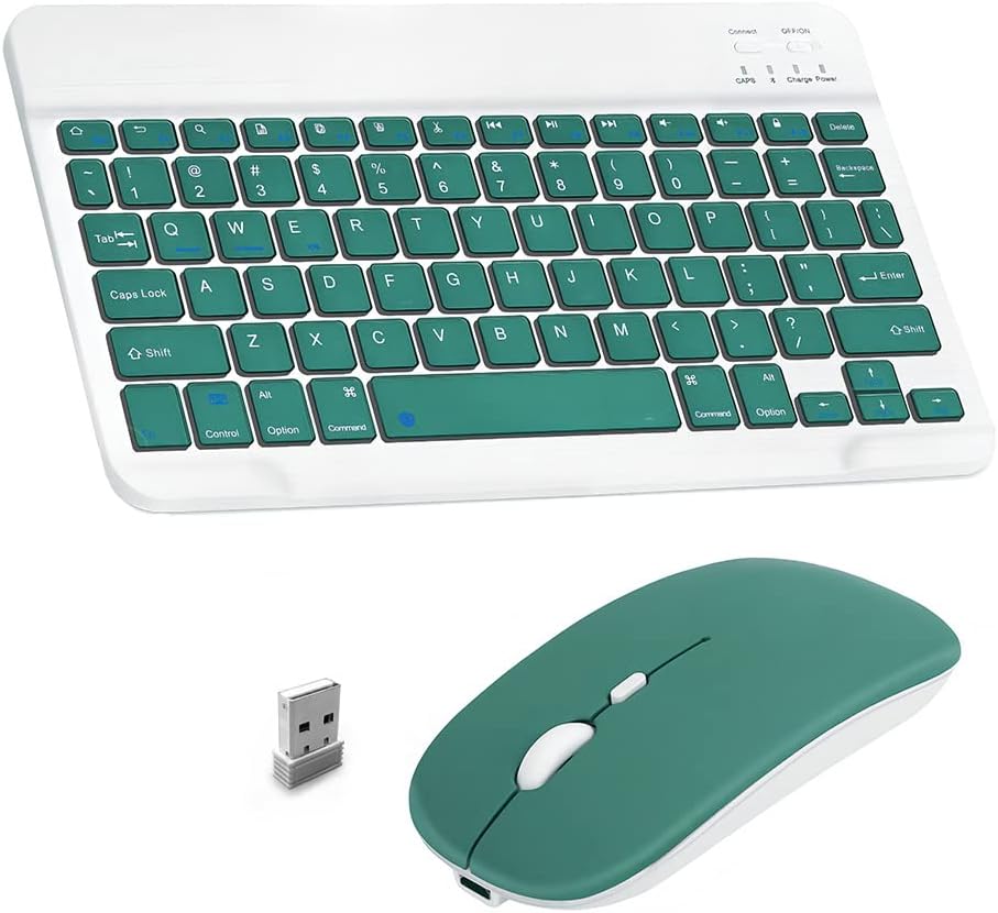 Kit Teclado Y Mouse Inalámbrico Bluetooth Recargable Para Celular/tablet