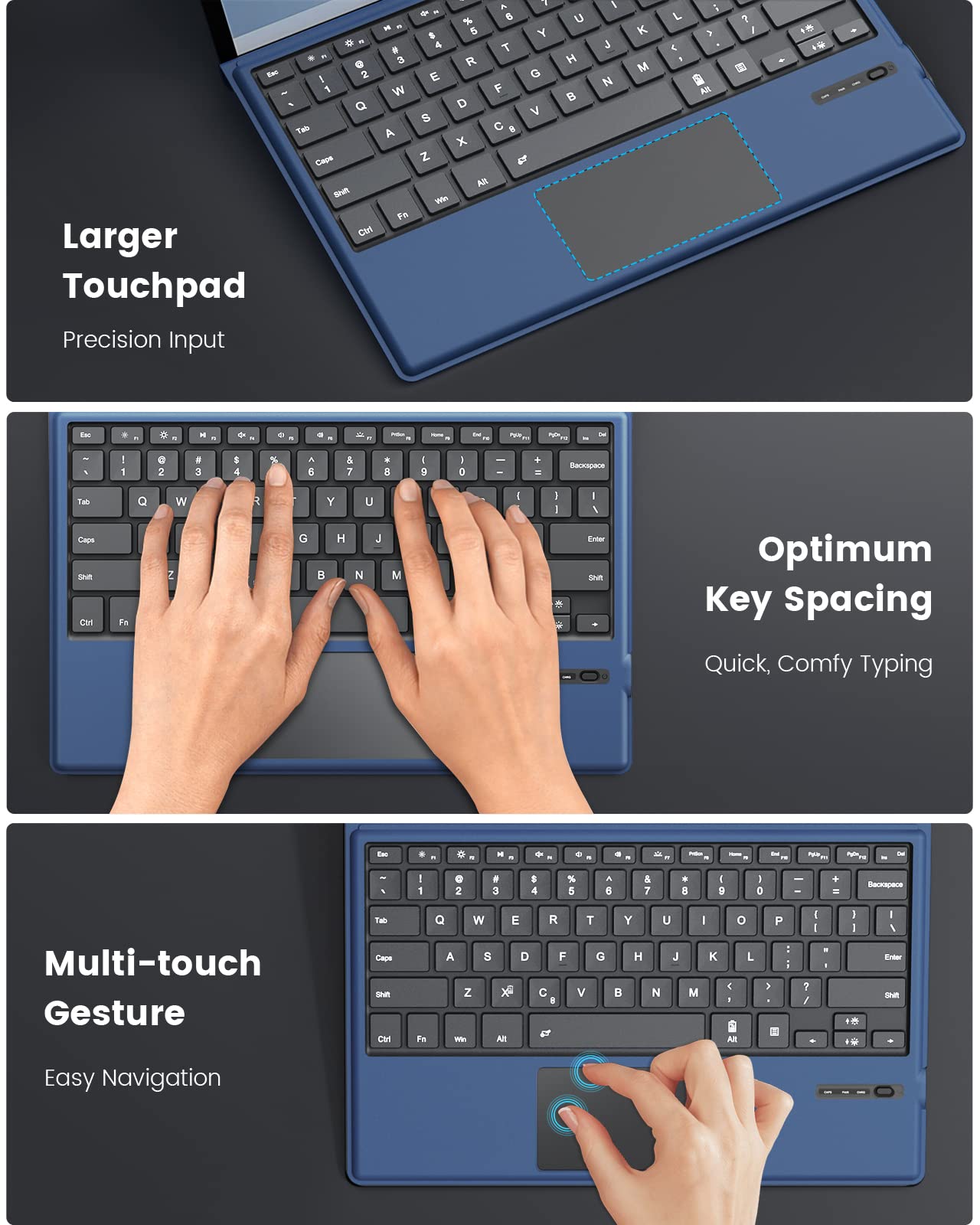 Foto 6 pulgar | Funda Tipo Teclado Tipo Moko Para Microsoft Surface Pro 7 Plus/pro 7/pro 6/pro 5/pro 4/3 - Venta Internacional.