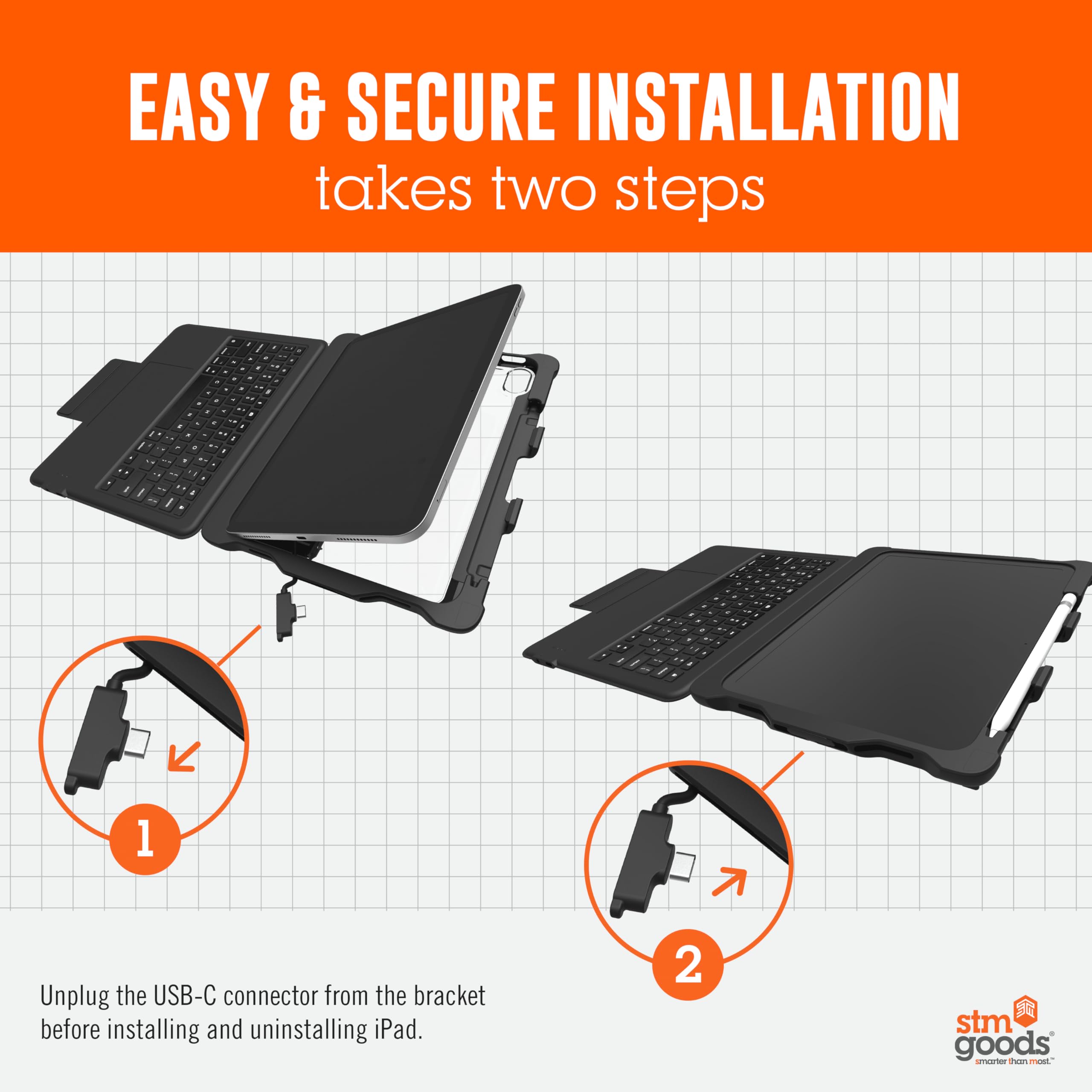 Foto 4 | Teclado Trackpad Stm Goods Dux Usb-c Para Ipad De Décima Generación - Venta Internacional.
