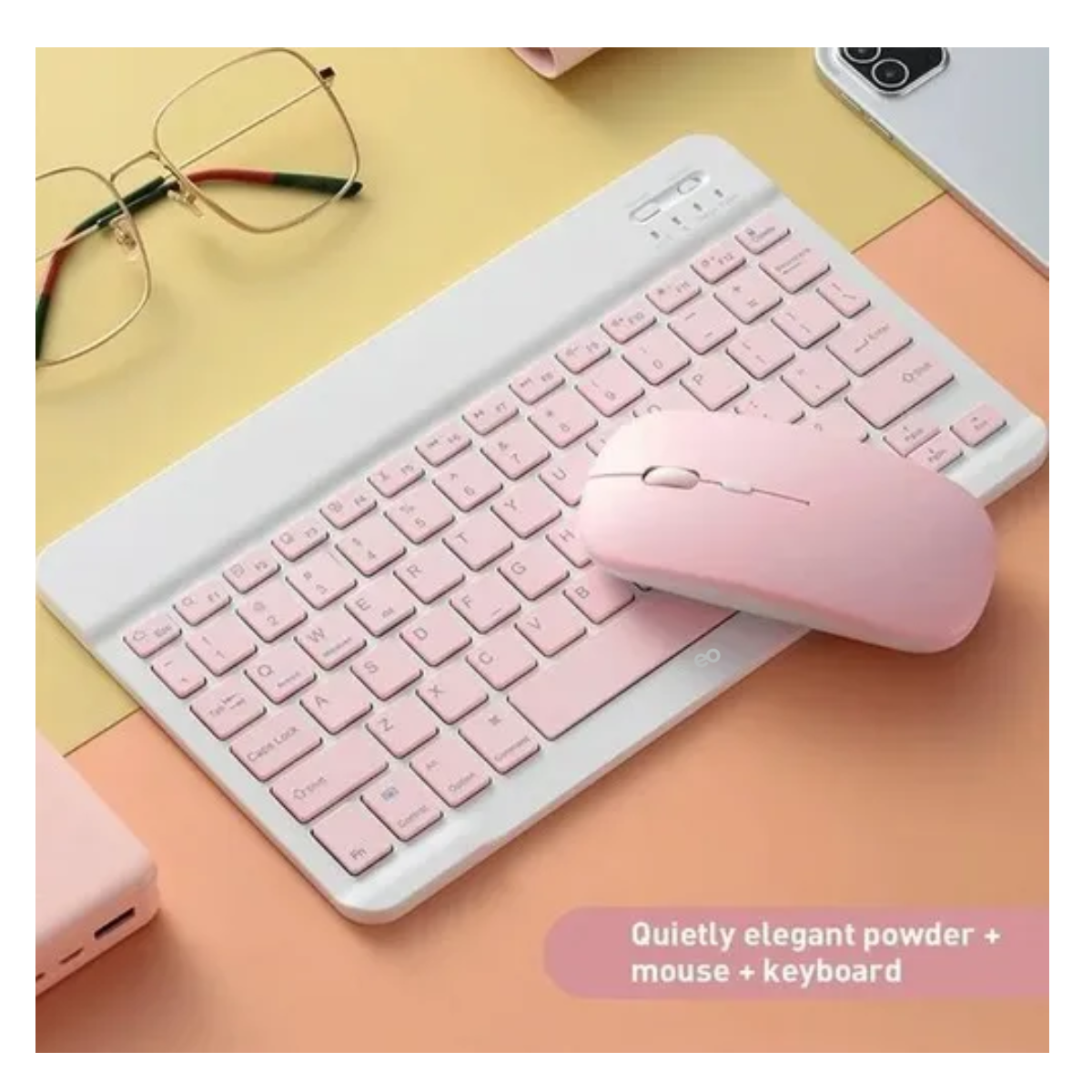 Foto 4 pulgar | Ratón Bluetooth Juego De Teclado Español Eo Safe Imports Esi-20142 Blanco
