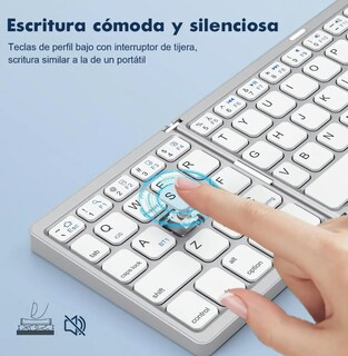 Foto 4 | Xtellar Premium Mini Teclado Bluetooth Plegable Y Portátil - Compatible Multi-dispositivo Y Recargable