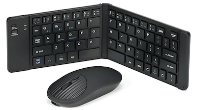 Foto 1 | Xtellar Mini Teclado Inalámbrico - Ratón Bluetooth Ultra Compacto Plegable Recargable Ultraligero En Elegante
