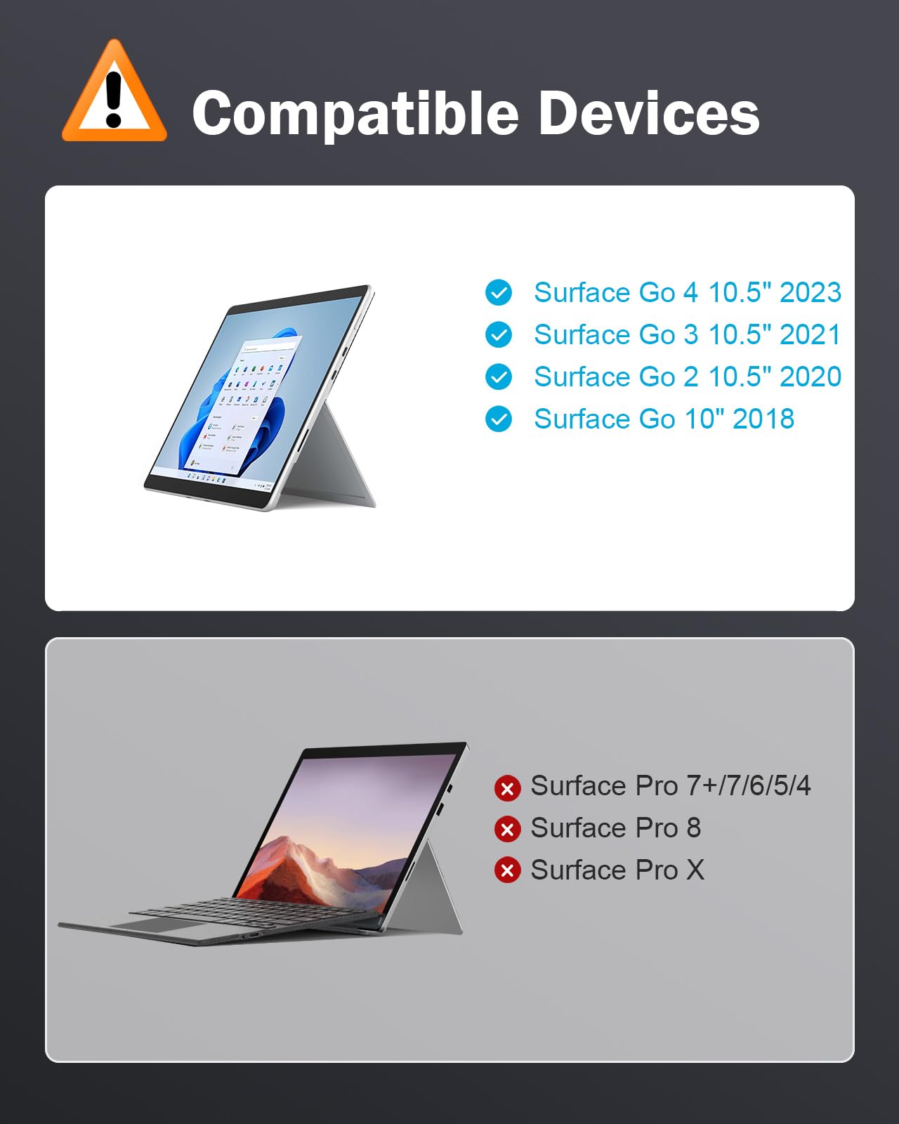 Foto 3 pulgar | Teclado Type Cover Moko Para Surface Go 4/3/2/2018 Con Panel Táctil - Venta Internacional.