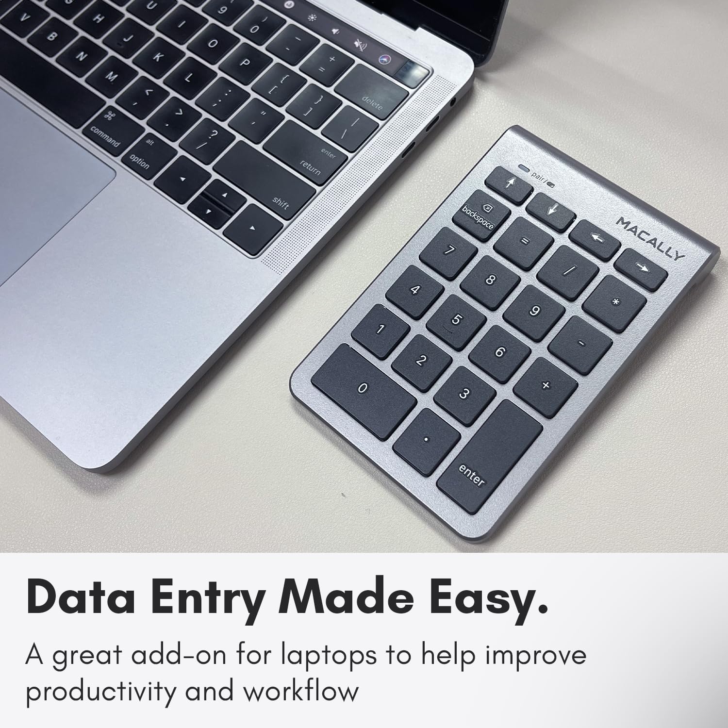 Foto 4 | Teclado Numérico Inalámbrico Bluetooth Macally Para Ordenador Portátil O De Escritorio - Venta Internacional.