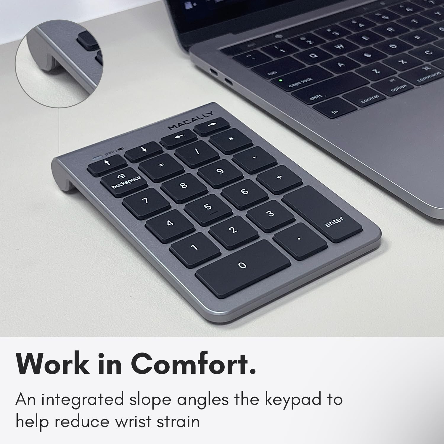 Foto 6 pulgar | Teclado Numérico Inalámbrico Bluetooth Macally Para Ordenador Portátil O De Escritorio - Venta Internacional.