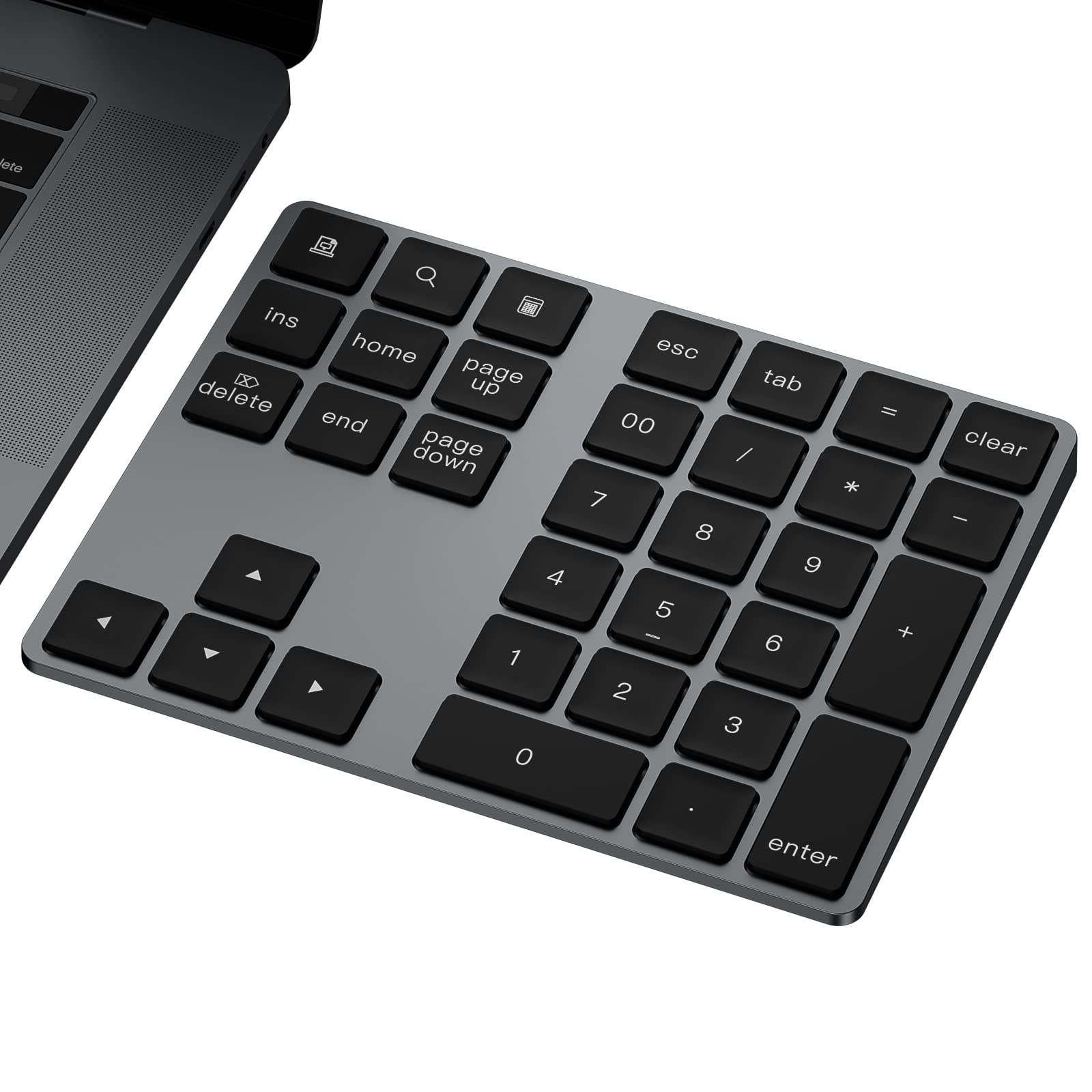 Tecla Numérica Bluetooth Joyeky De Aluminio Recargable Con 34 Teclas - Venta Internacional.