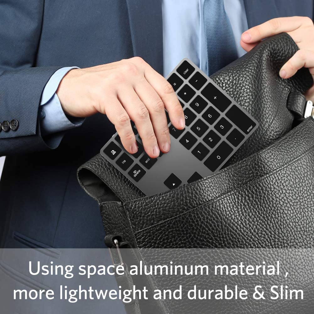 Foto 8 pulgar | Tecla Numérica Bluetooth Joyeky De Aluminio Recargable Con 34 Teclas - Venta Internacional.
