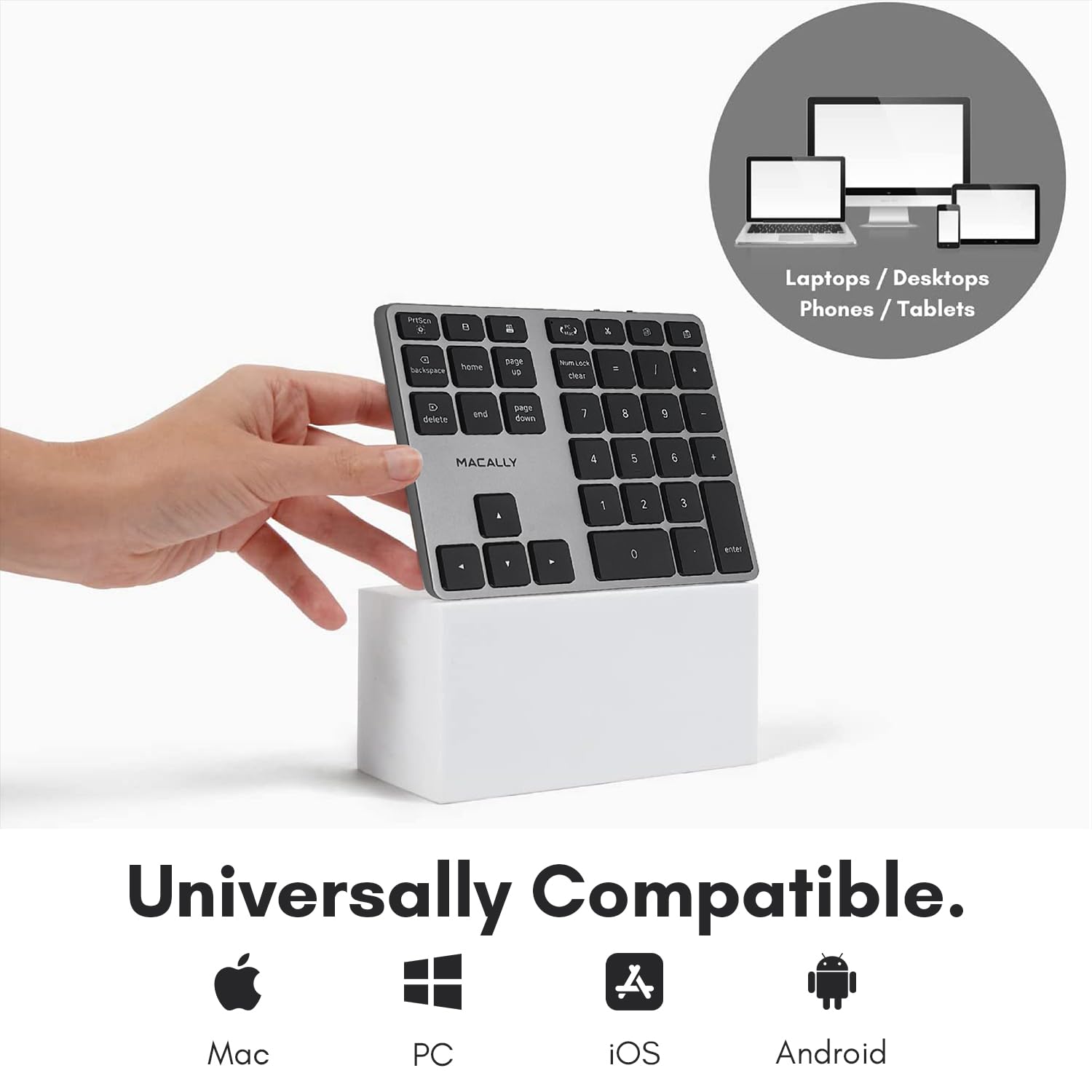 Foto 5 pulgar | Teclado Numérico Bluetooth Macally Btnumkeyprosg Para Ordenador Portátil - Venta Internacional.