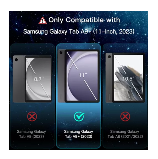 Foto 4 | Mica de Cristal Templado para Samsung Galaxy Tab A9+ X210 de 11 Pulgadas