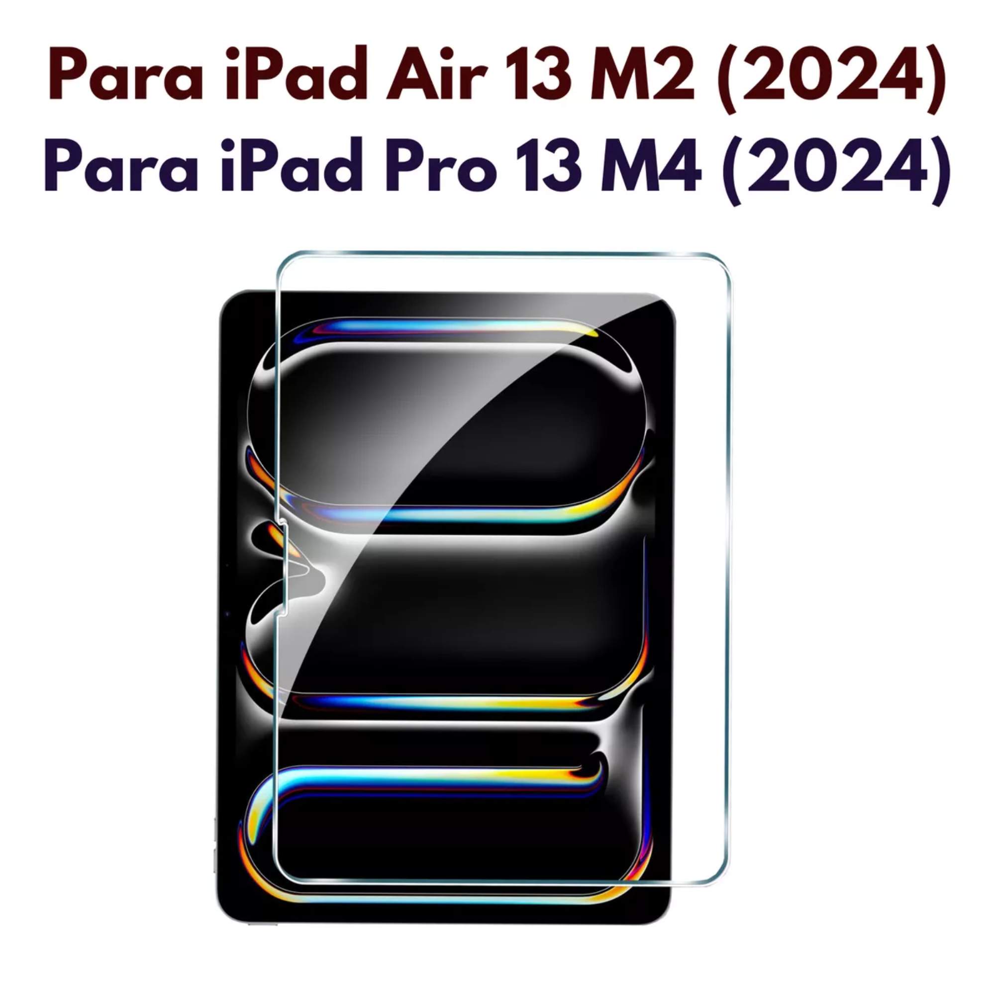 Foto 3 pulgar | Mica De Cristal Templado Protector De Pantalla Para Ipad Air 13 M2 Pro 13 M4