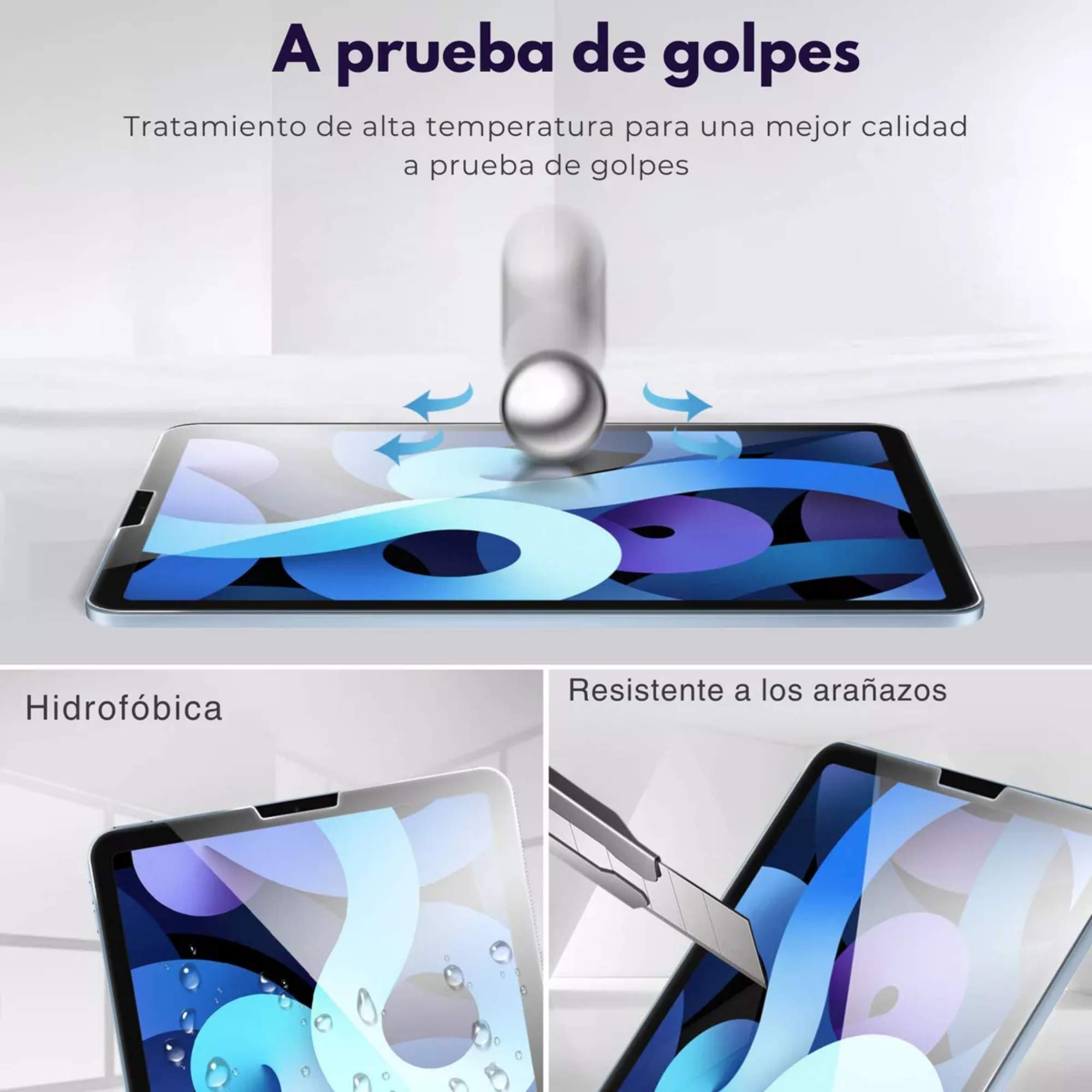 Foto 7 pulgar | Mica De Cristal Templado Protector De Pantalla Para Ipad Air 13 M2 Pro 13 M4