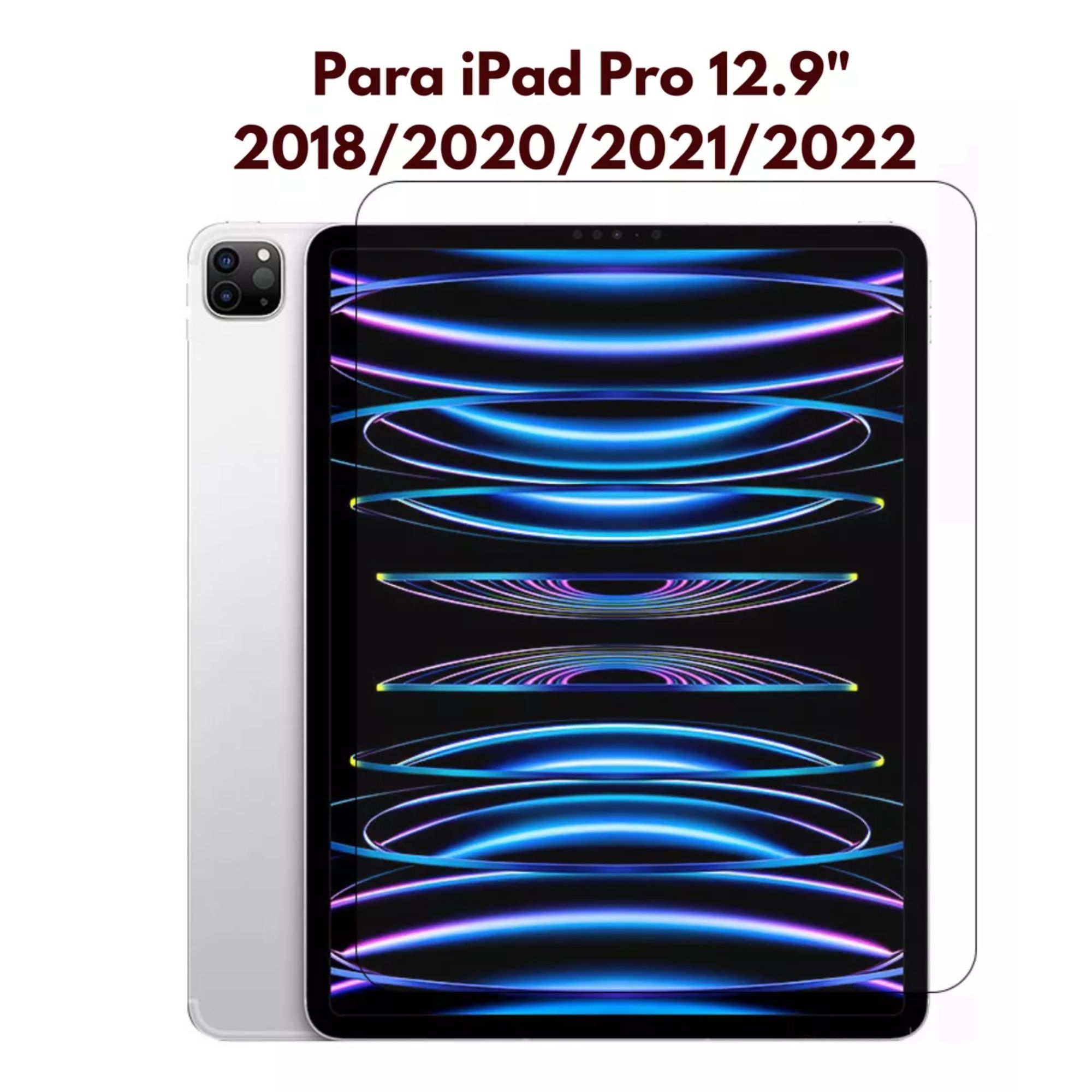 Foto 3 pulgar | Mica De Cristal Templado Protector De Pantalla Para Ipad Pro 12.9