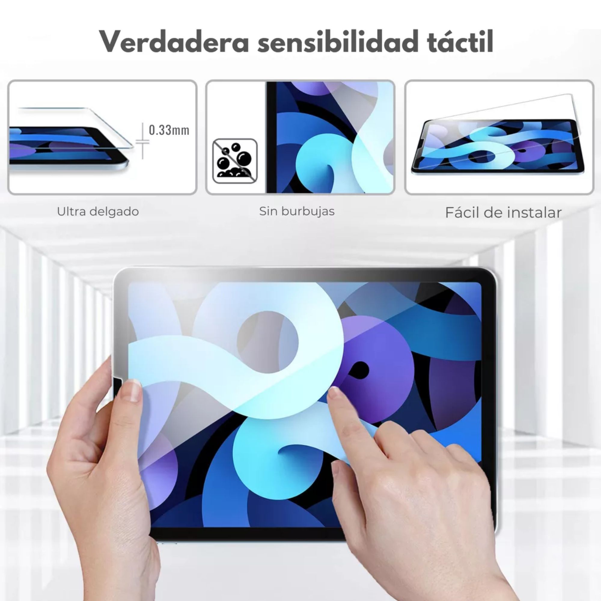 Foto 7 pulgar | 2 Micas Cristal Templado Protector De Pantalla Para Ipad Air 4/5 Pro 11