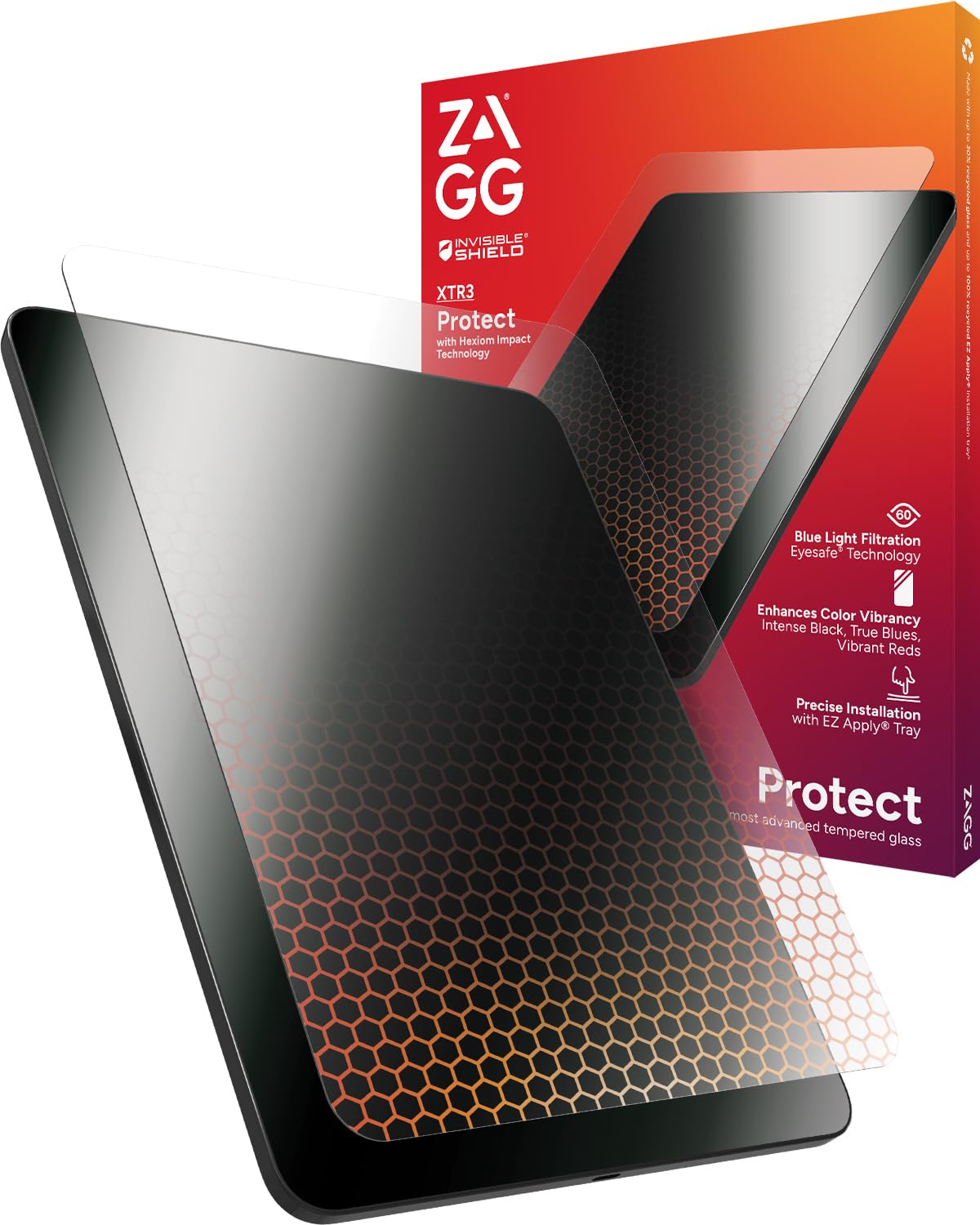 Protector De Pantalla Zagg Glass Xtr3 Para Ipad Air 11 (m2) Con Tecnología - Venta Internacional.