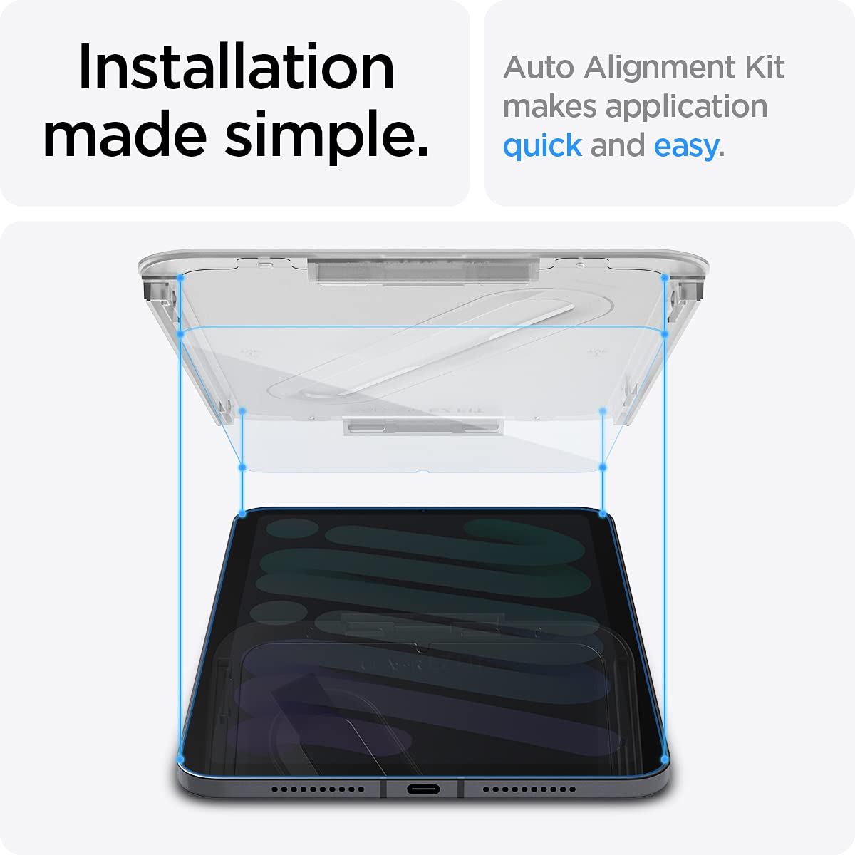 Foto 4 pulgar | Protector De Pantalla Spigen Glastr Ez Fit Para Ipad Mini 7.ª Y 6.ª Generación - Venta Internacional.
