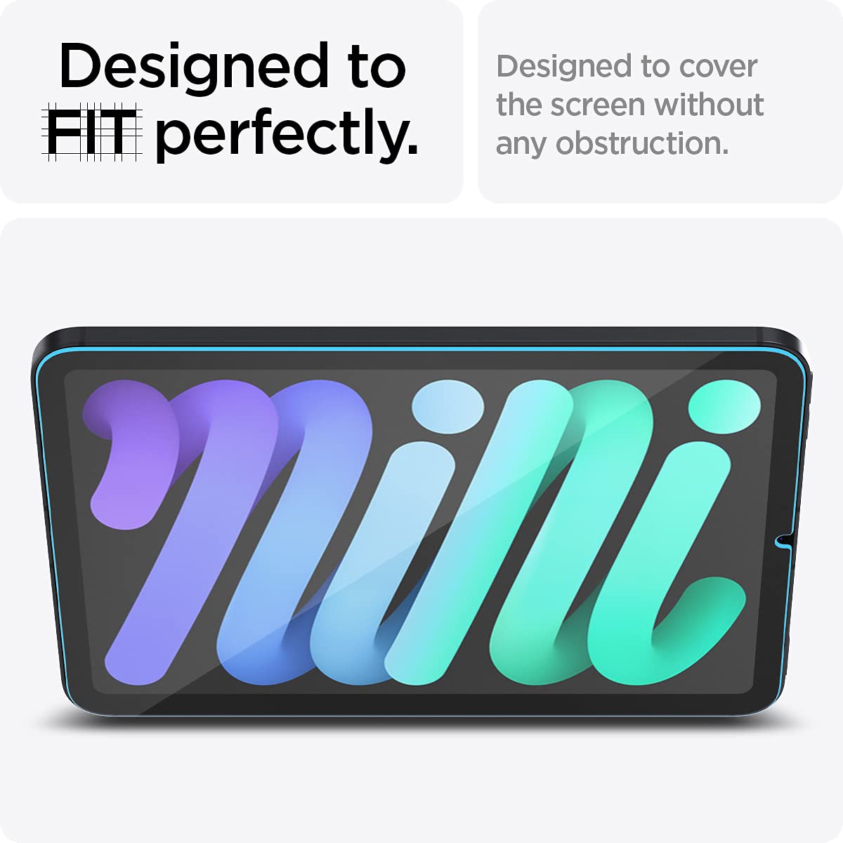 Foto 6 pulgar | Protector De Pantalla Spigen Glastr Ez Fit Para Ipad Mini 7.ª Y 6.ª Generación - Venta Internacional.