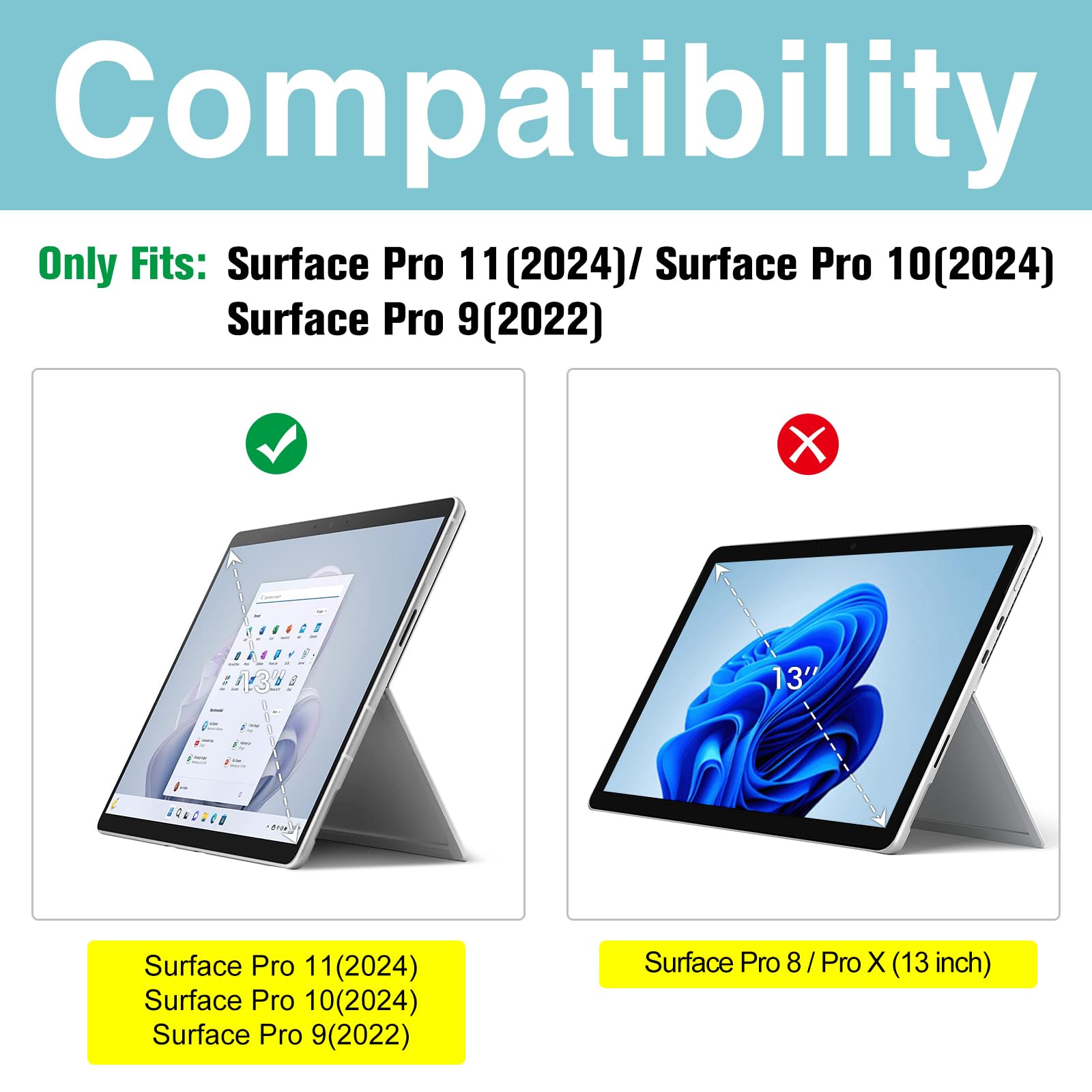 Foto 3 pulgar | Protector De Pantalla Procase Para Microsoft Surface Pro 13 - Venta Internacional.
