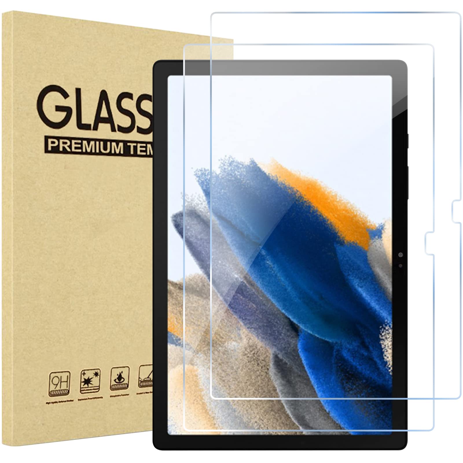 Protector De Pantalla Procase Galaxy Tab A8 10.5 2022, Paquete De 2 - Venta Internacional.