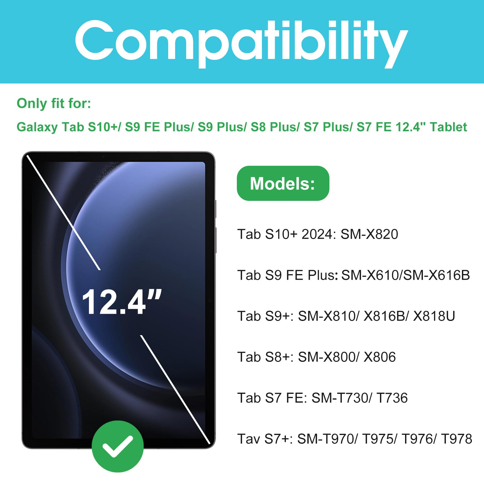 Foto 2 | Protector de Pantalla Procase para Galaxy Tab S10 Plus de 12,4 Pulgadas - Venta Internacional
