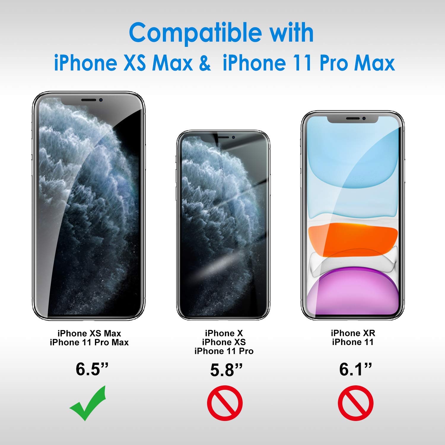 Foto 4 pulgar | Protector De Pantalla Jetech Para Iphone 11 Pro Max/xs Max 6.5'' - Venta Internacional.
