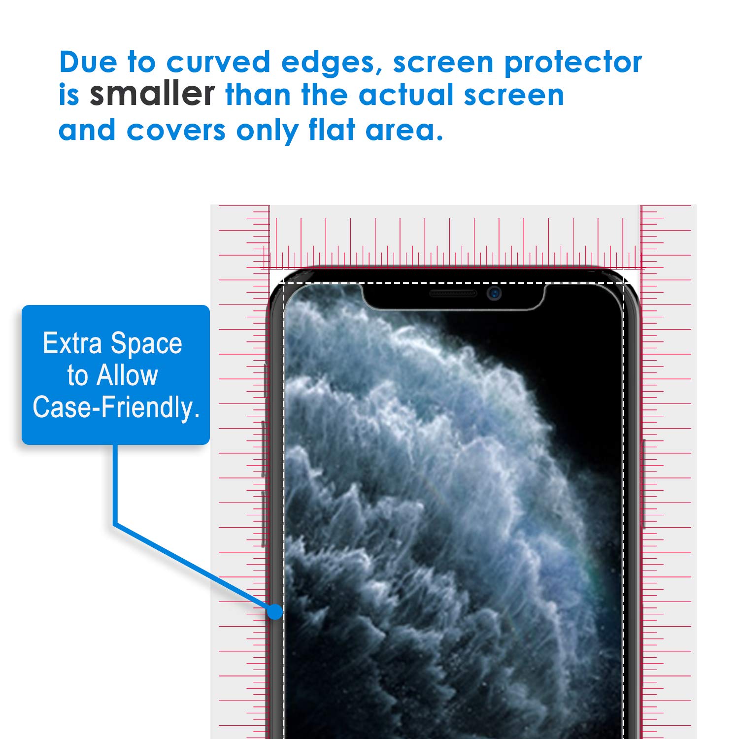 Foto 5 pulgar | Protector De Pantalla Jetech Para Iphone 11 Pro Max/xs Max 6.5'' - Venta Internacional.
