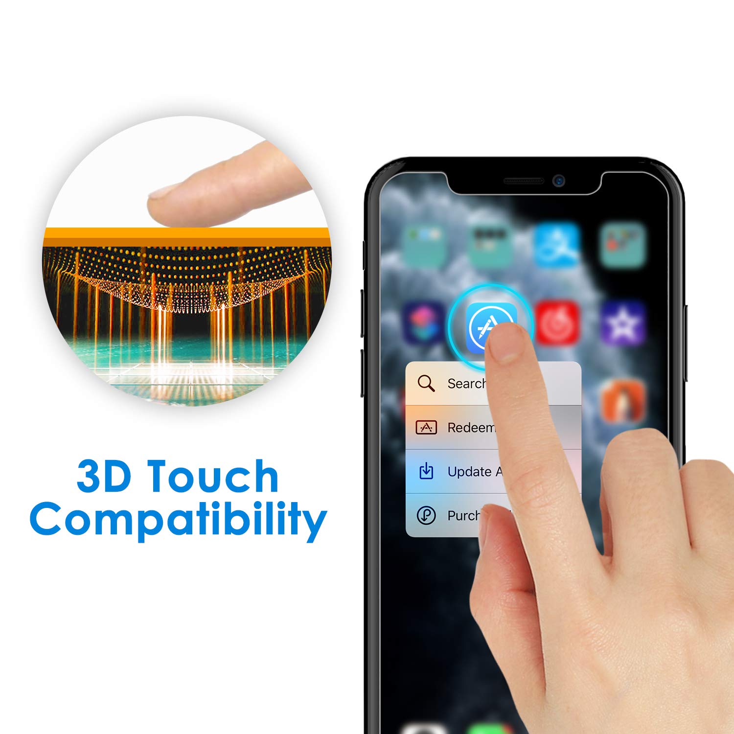 Foto 7 pulgar | Protector De Pantalla Jetech Para Iphone 11 Pro Max/xs Max 6.5'' - Venta Internacional.