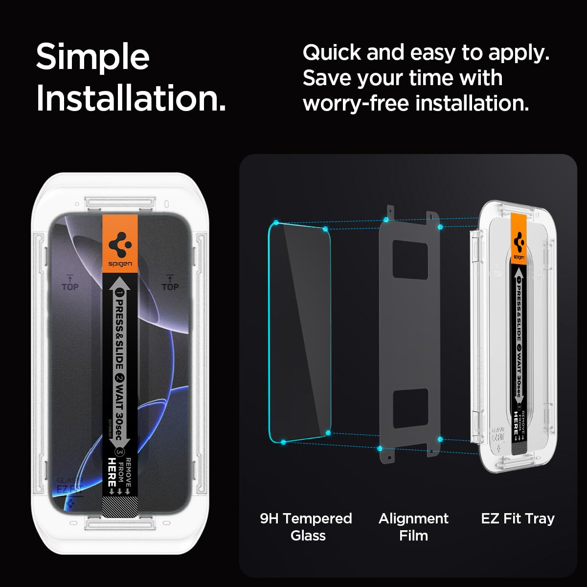 Foto 8 pulgar | Protector De Pantalla Spigen Glastr Ez Fit Privacy Para Iphone 16 Pro Max - Venta Internacional.