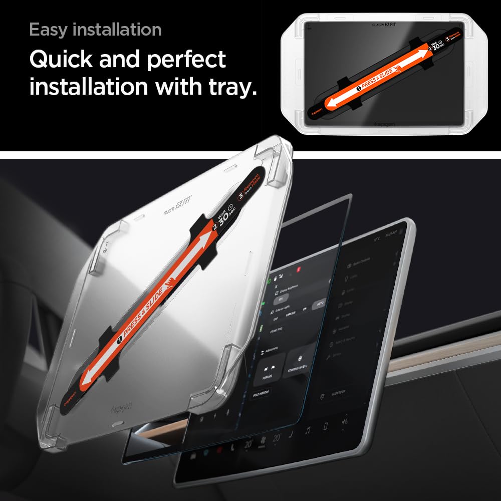 Foto 5 pulgar | Protector De Pantalla Spigen Glastr Ez Fit Para Tesla Model 3 - Venta Internacional.