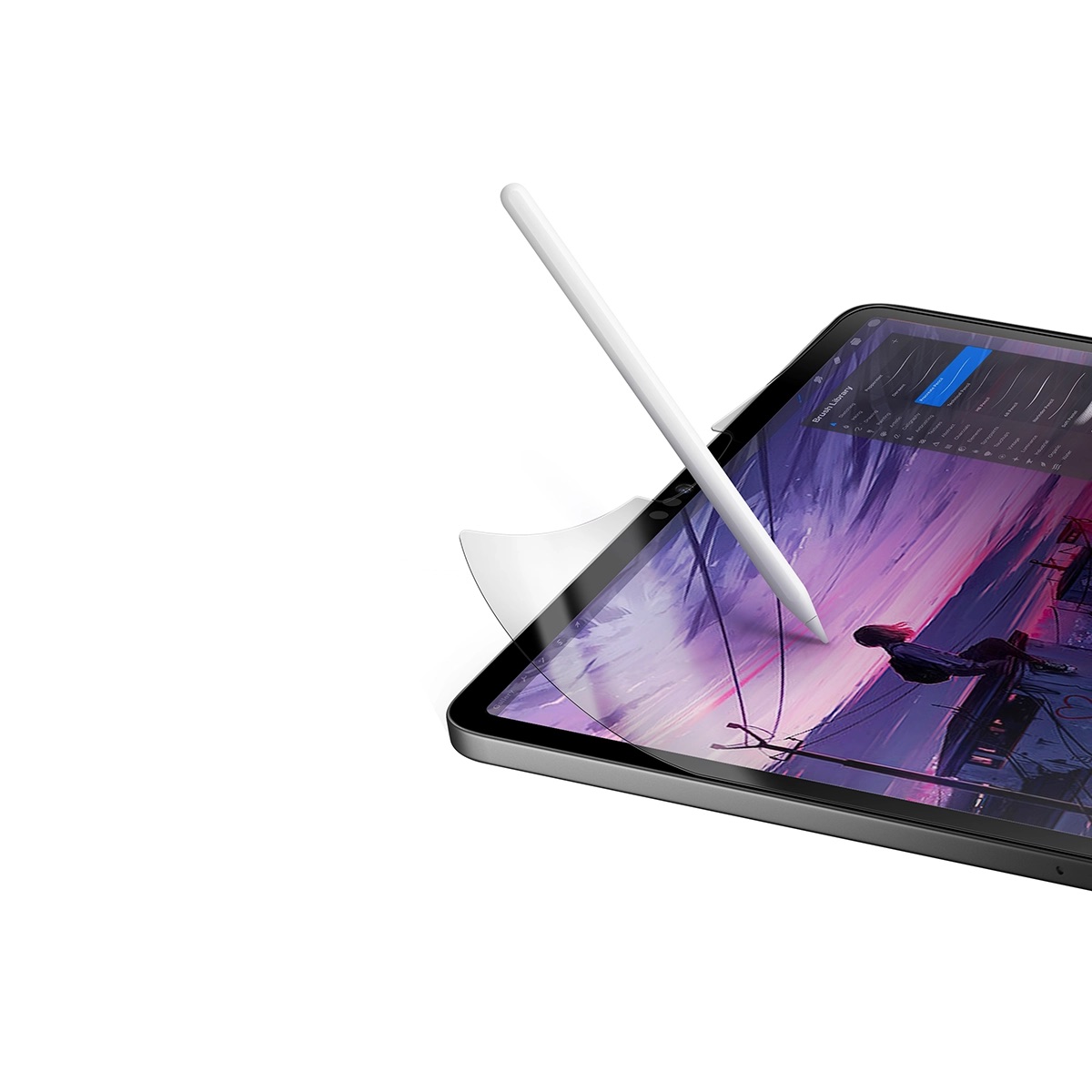 Protector De Pantalla Para Ipad Pro 12.9'' ( 6ª | 5ª | 4ª | 3ª Generación ) Paper-sketch De Optix